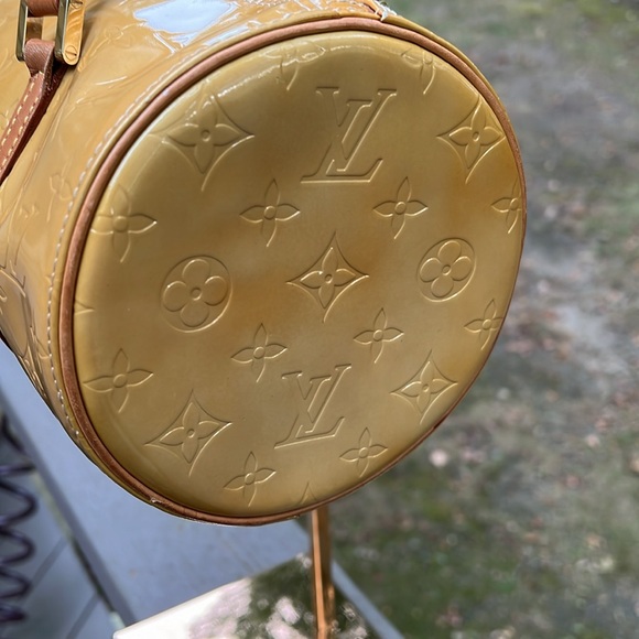 Louis Vuitton LV Vernis Yellow Papillion Barrel Bag with COA - Picture 8 of 17